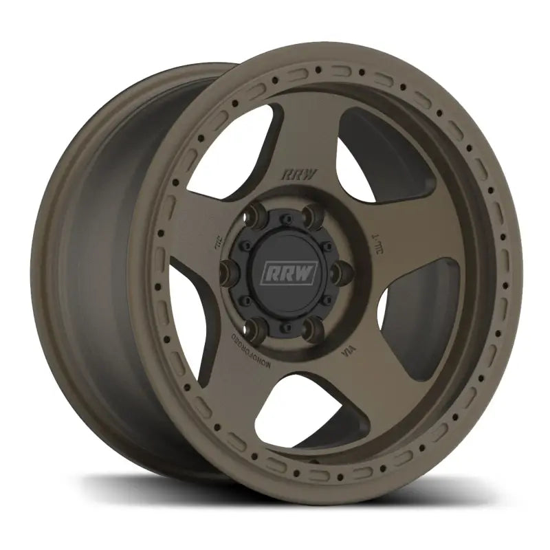 Bronze-colored five-spoke wheel from RG4-H Hybrid MonoForged Series with embossed ABS