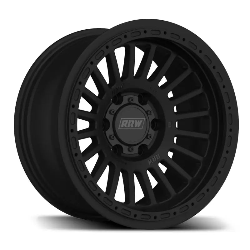 Black off-road wheel from RG6-H Hybrid Monoforged Series with embossed ABS finish