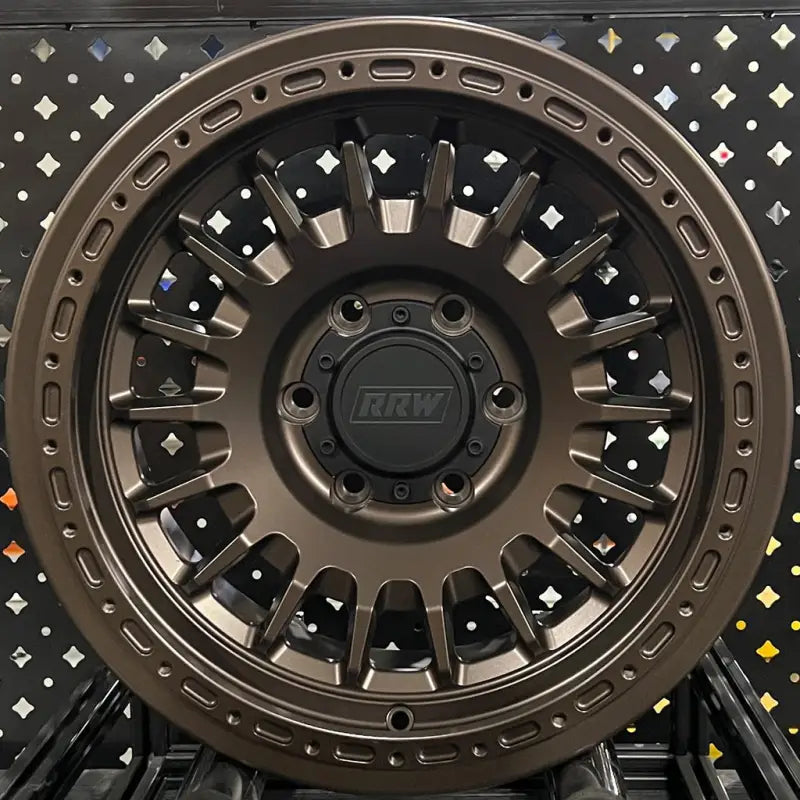Bronze-colored off-road wheel from RG7-H Hybrid MonoForged Series with embossed ABS