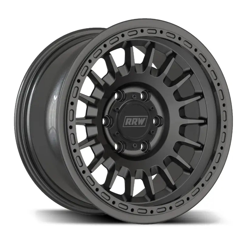 Gray off-road wheel from RG7-H Hybrid MonoForged Series with embossed ABS finish
