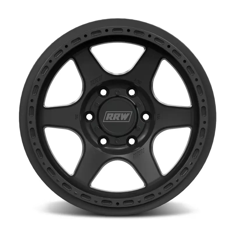 Black six-spoke off-road wheel for improved braking performance and enhanced driving experience