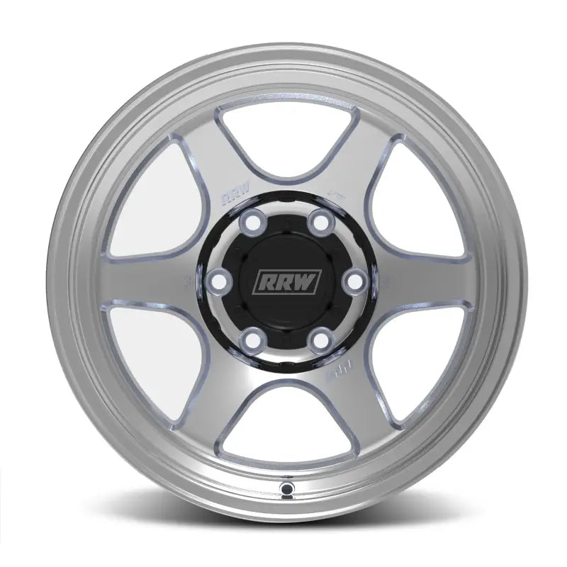 Silver off-road wheel displayed on RR2-S Flow Form 17x8.5 for enhanced braking performance