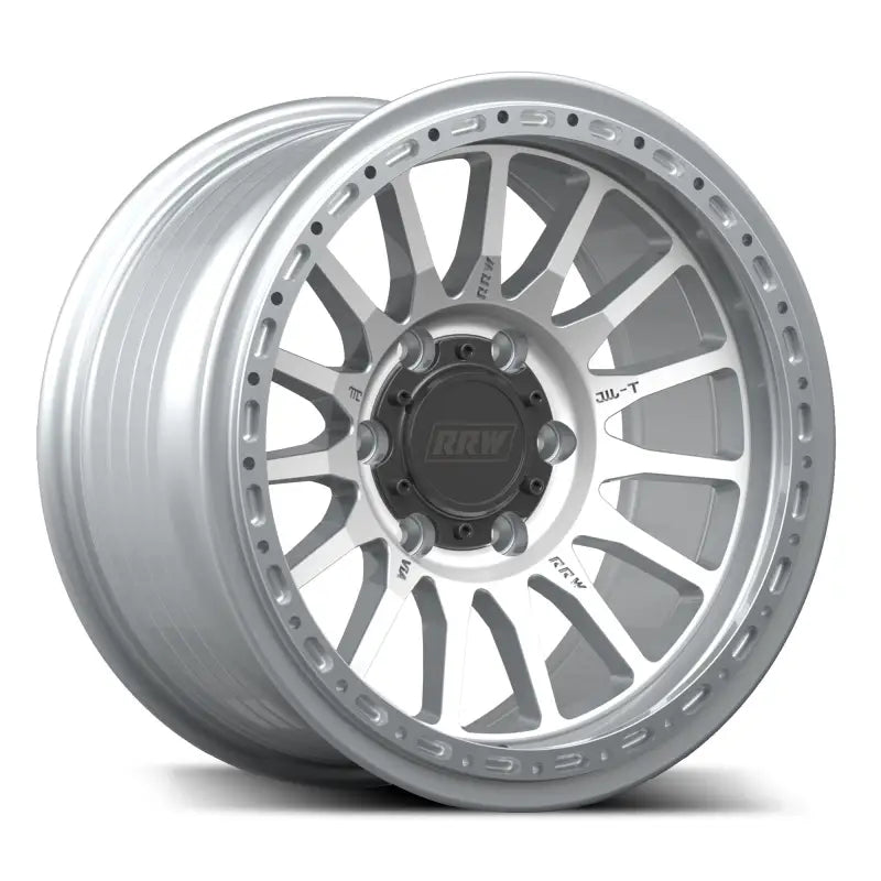 Silver alloy RR7-H Flow Formed Wheels with center bore for BRUSHED ALUMINUM car wheel