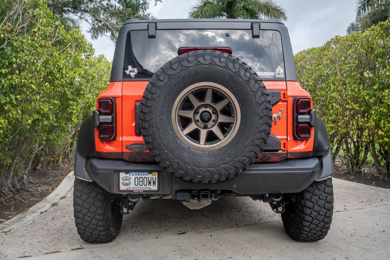 Safari Topo Lower Rear Tailgate Overlays For 2021+ Bronco