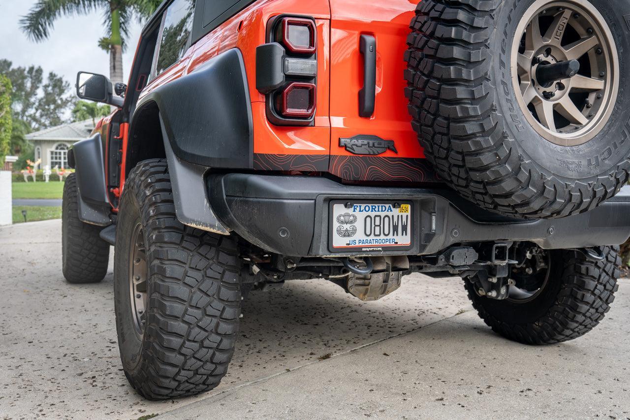 Safari Topo Lower Rear Tailgate Overlays For 2021+ Bronco