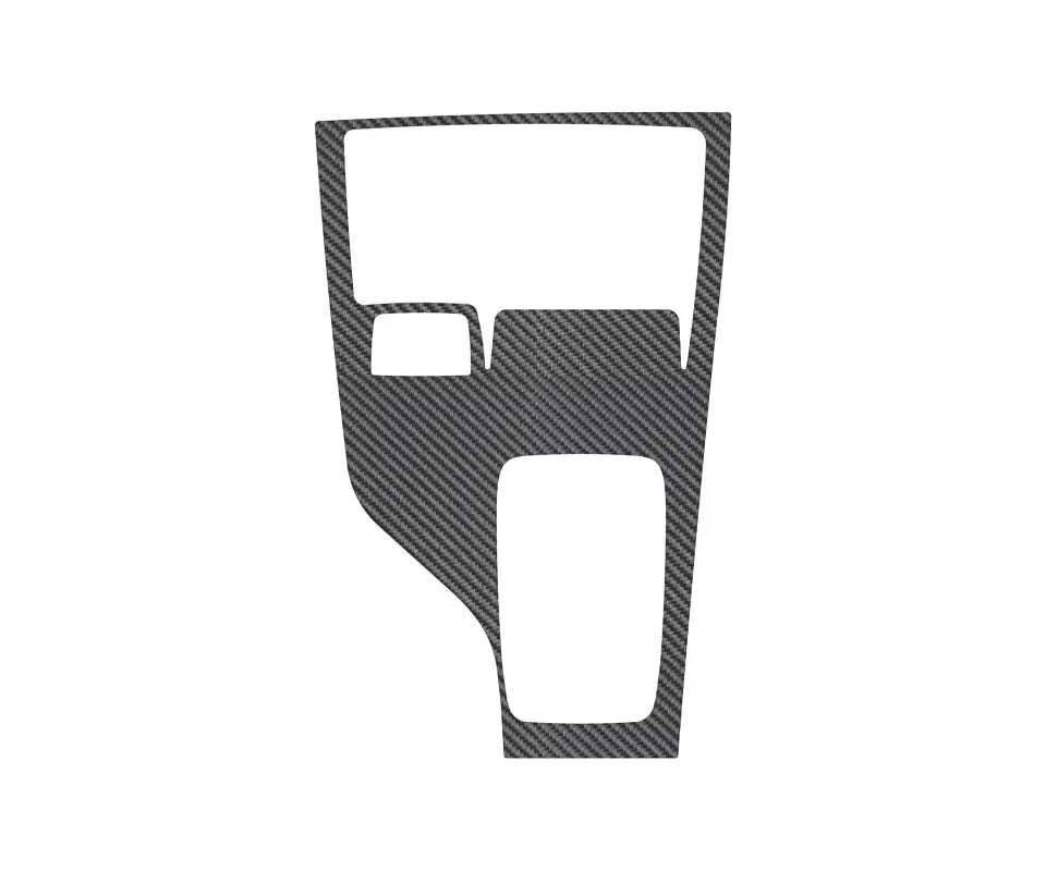 Carbon fiber patterned shift surround accent overlay for Ford Ranger 2019-2023