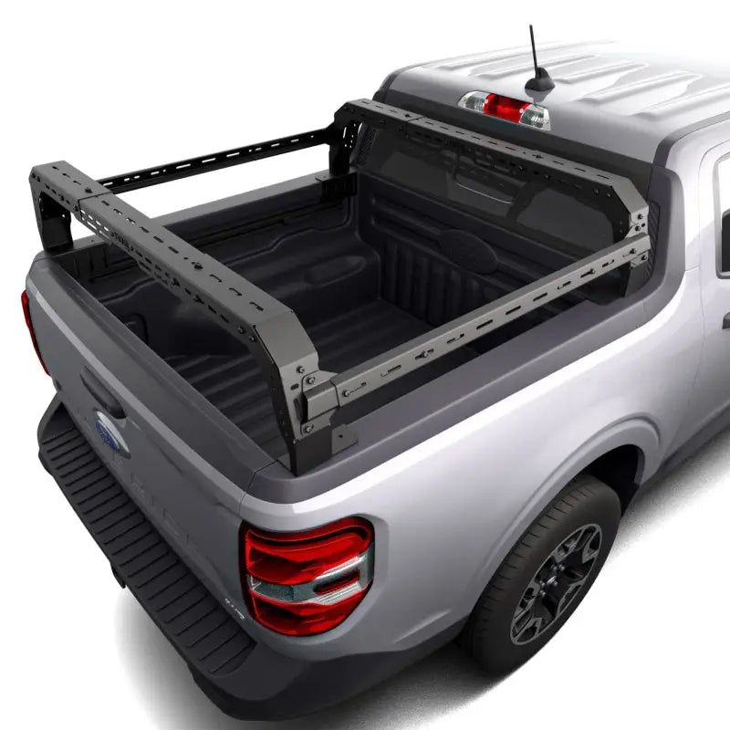 Ford Maverick bed rack system, Shiprock Mid Height Rack with 12.5-inch height, durable design for cargo storage, no-drill installation.