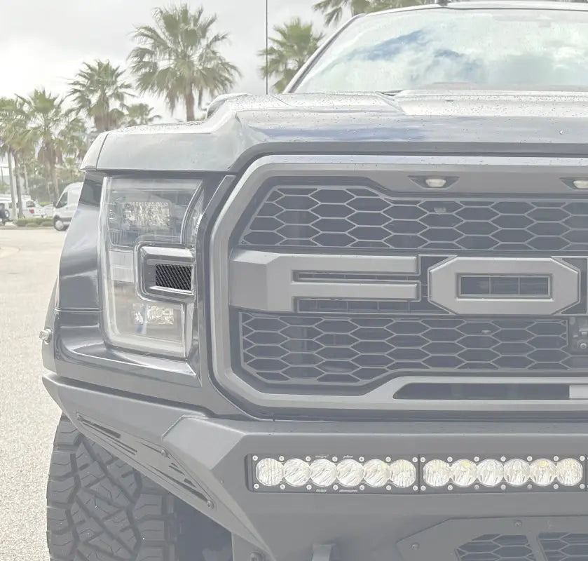 Ford Raptor front headlight molding inserts for 2015-2020 fits or enhances headlight molding