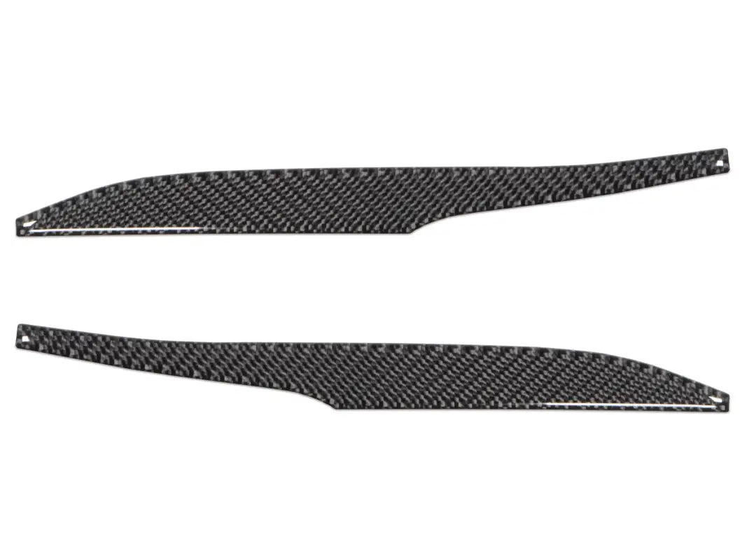 Pair of carbon fiber side mirror accent trims for 2009-2024 Toyota 4Runner, ideal for SR5, TRD, and Limited trims under vehicle decor.