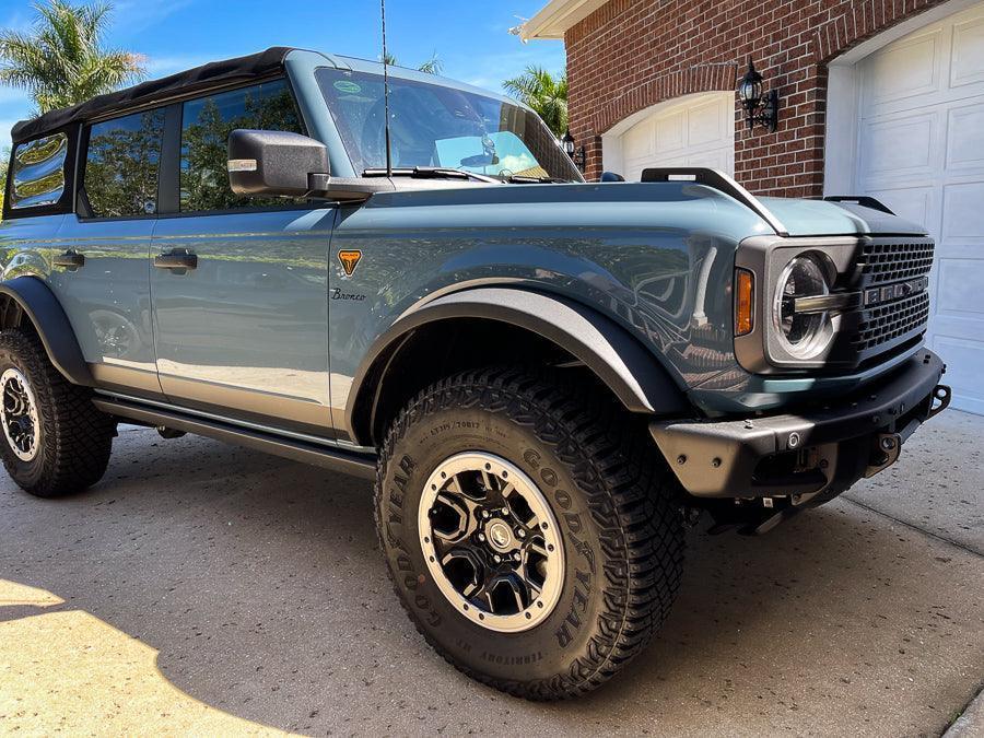 Smoked Sidemarker Overlays (Front Only) For 2021+ Bronco (ALL)