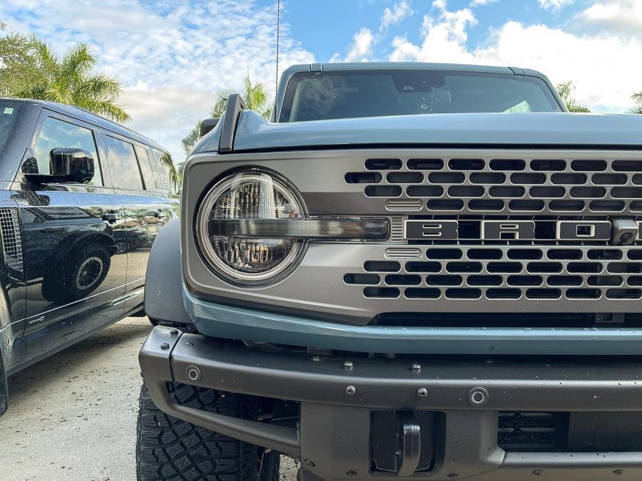 Smoked Signature DRL Bar Overlays For 2021+ Bronco (Signature Headlights)