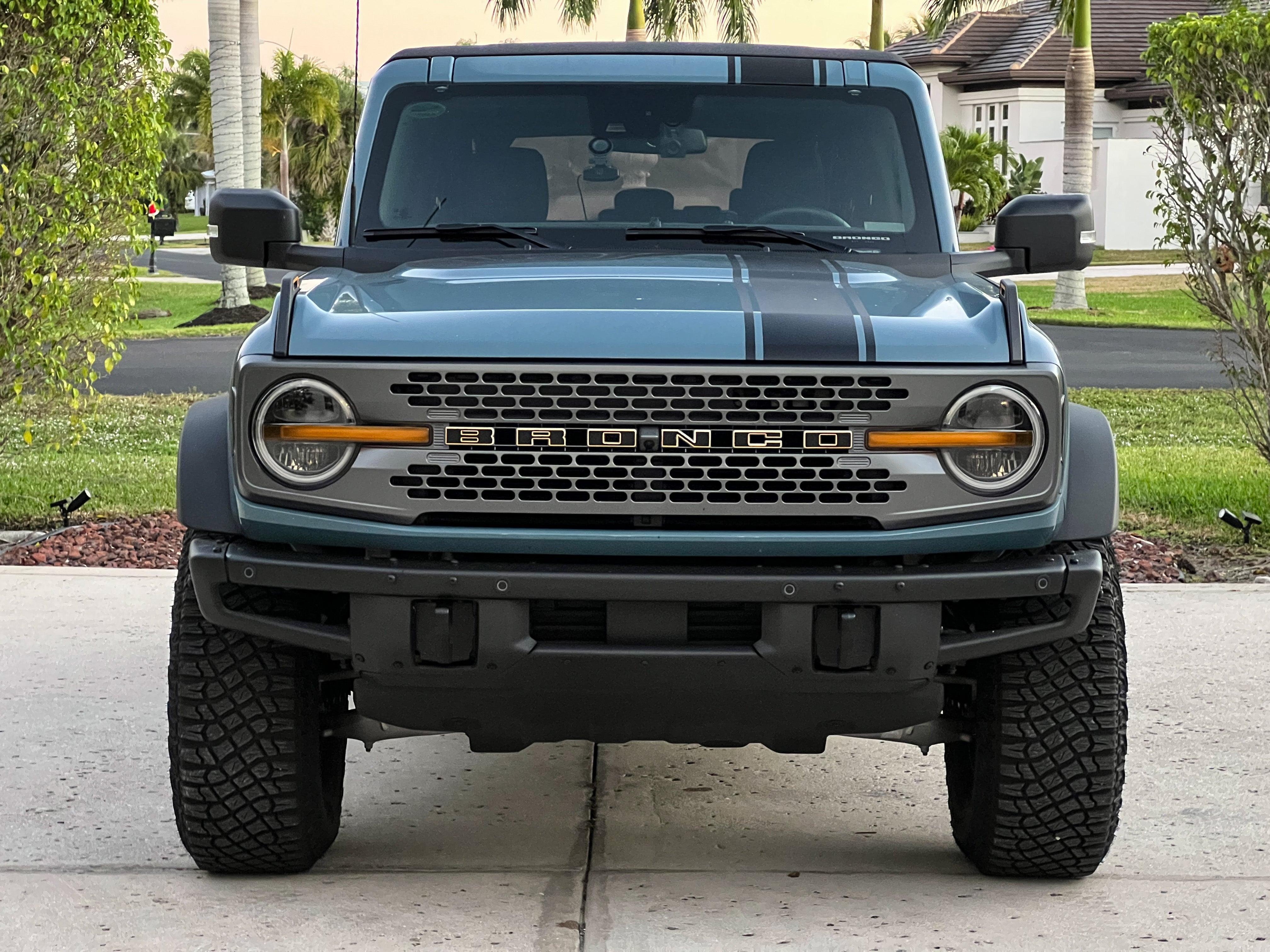 Smoked Signature DRL Bar Overlays For 2021+ Bronco (Signature Headlights)