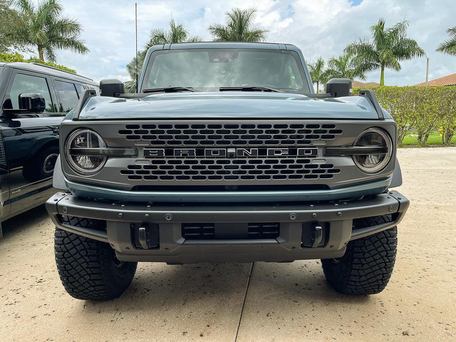 Smoked Signature DRL Bar Overlays For 2021+ Bronco (Signature Headlights)