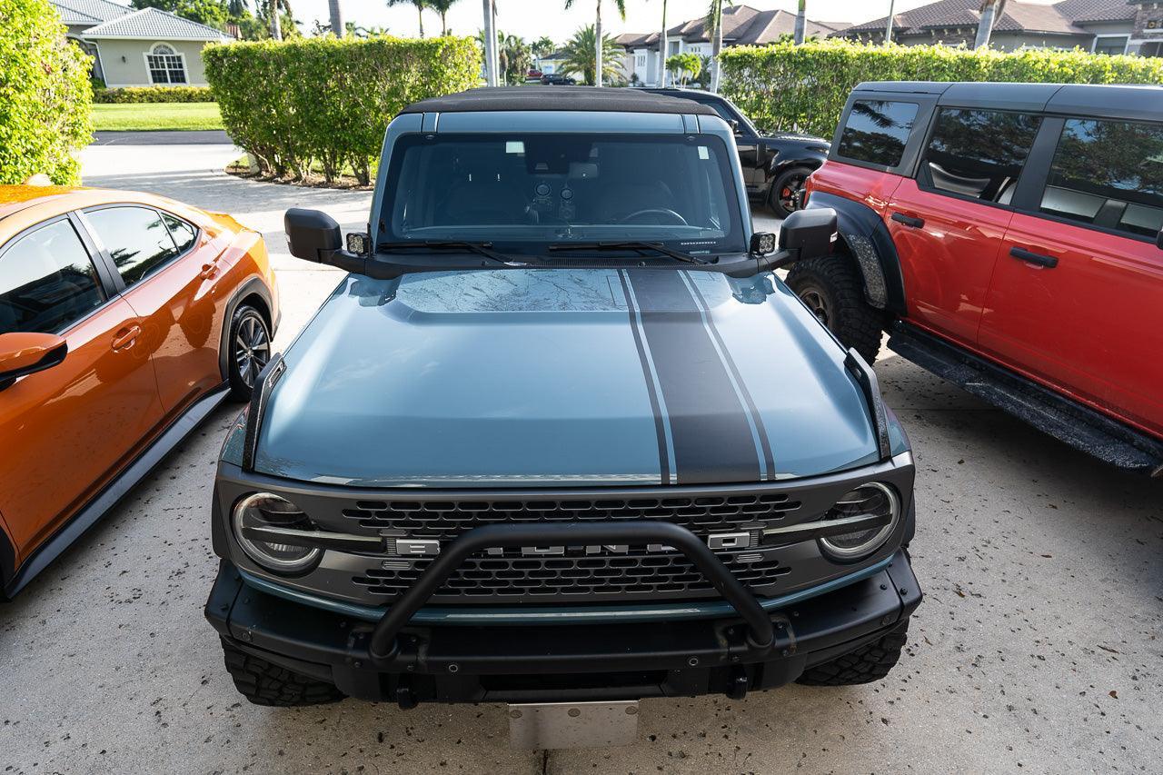 Stealth Clear Badlands Topographic Map Hood Overlay For 2021+ Bronco