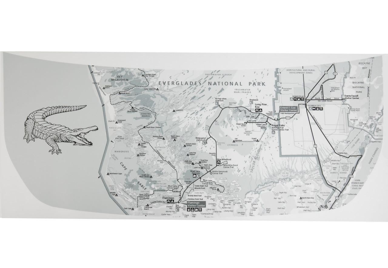 Stealth Clear Everglades Topographic Map Hood Overlay For 2021+ Bronco