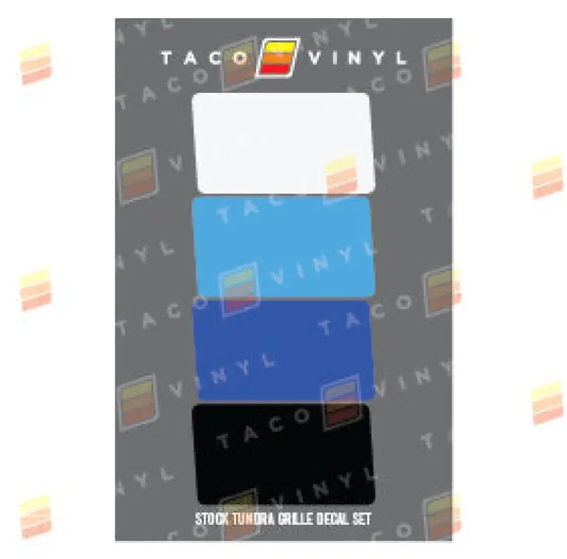 Stock Grille Decals For Tundra