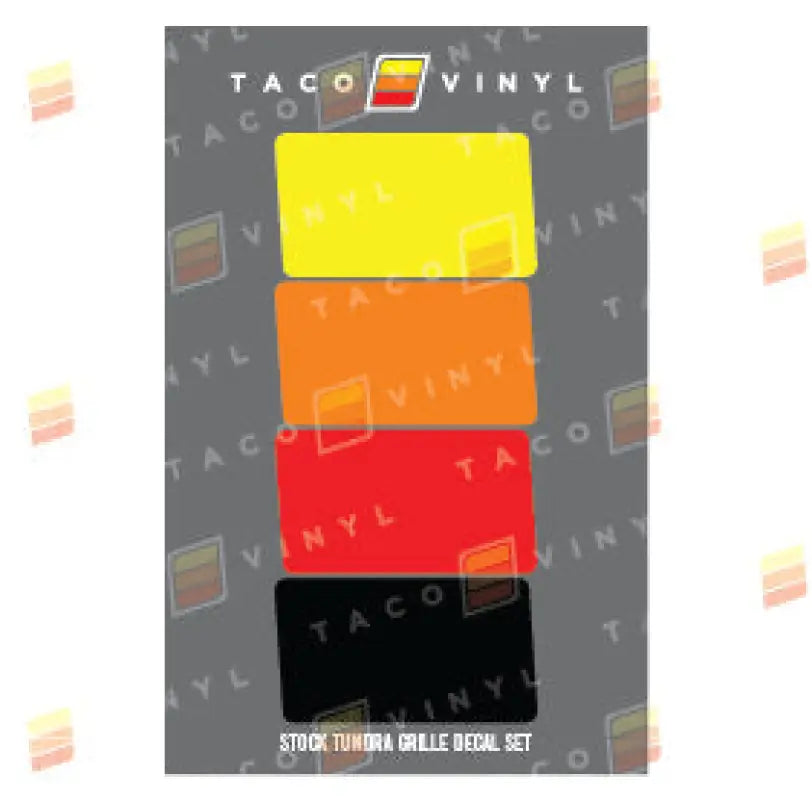 Stock Grille Decals For Tundra