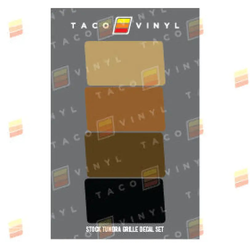 Stock Grille Decals For Tundra