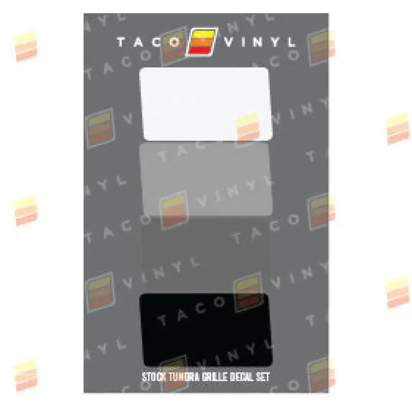 Stock Grille Decals For Tundra