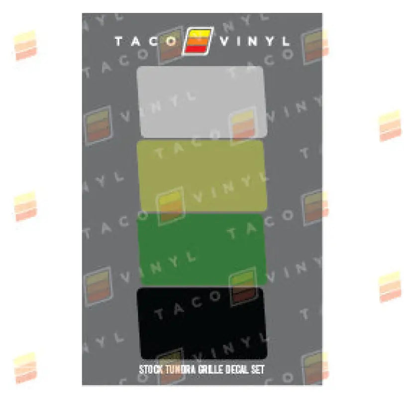 Stock Grille Decals For Tundra