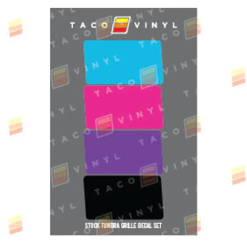 Stock Grille Decals For Tundra