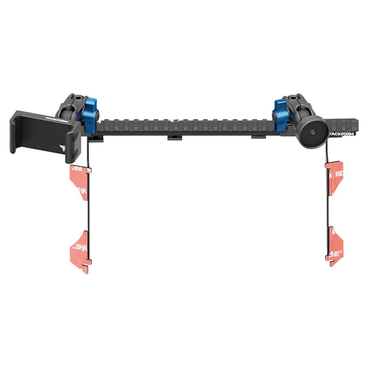 Dash Mount For 2016-2023 Toyota Tacoma Tackform Assault Track Picatinny Dash Bracket With 20LITE Phone Holder & Midland Magnetic CB Radio Mic Holder
