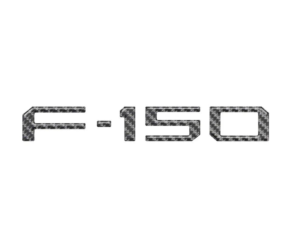 Carbon fiber F-150 emblem for tailgate applique fits 2021-2024 Ford F-150 models