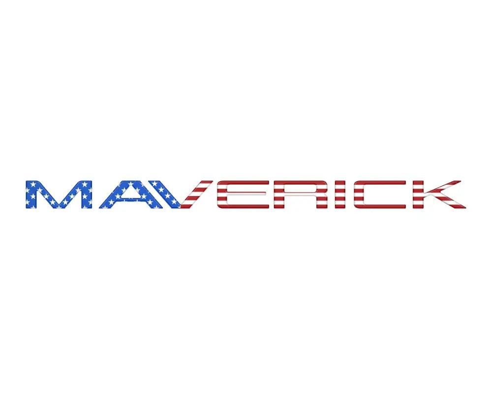 Tailgate letter inserts with American flag design for Ford Maverick 2022-2024