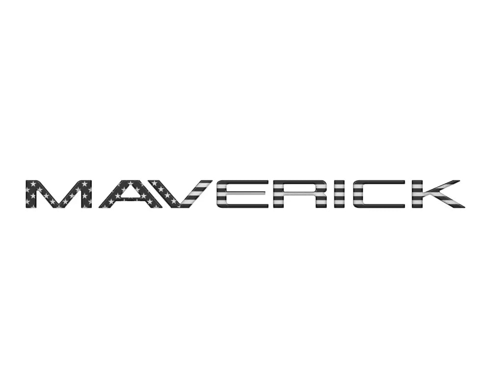 Tailgate letter inserts with American flag pattern for Ford Maverick 2022-2024