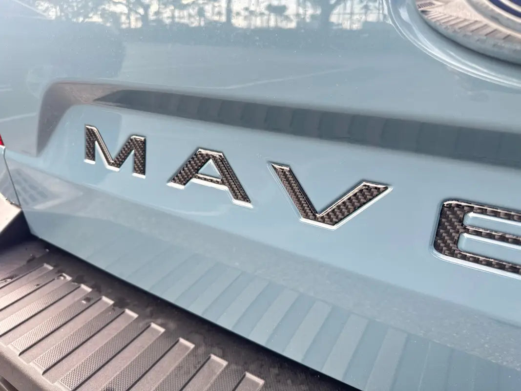 Maverick tailgate letter inserts on vehicle for Ford Maverick 2022-2024