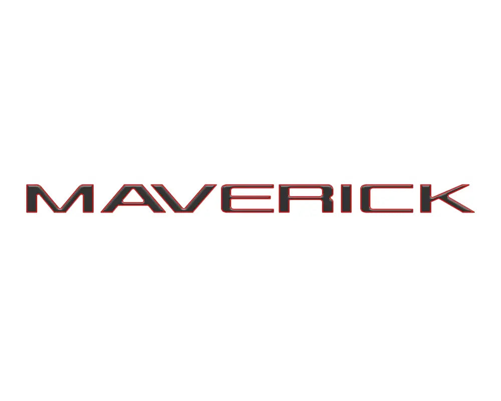 Metallic Maverick lettering tailgate letter inserts for 2022-2024 Ford Maverick