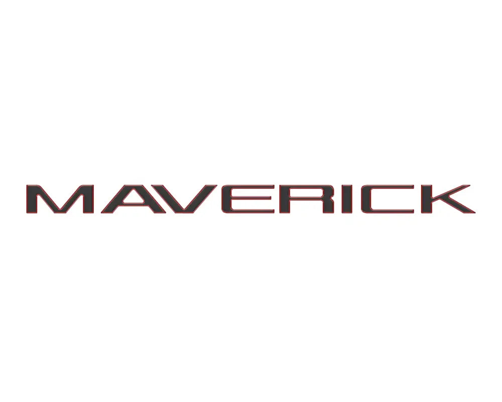 MAVERICK lettering displayed on tailgate letter inserts for 2022-2024 Ford Maverick