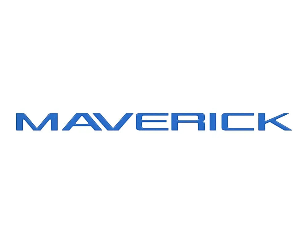 Blue MAVERICK tailgate letter inserts for Ford Maverick 2022-2024
