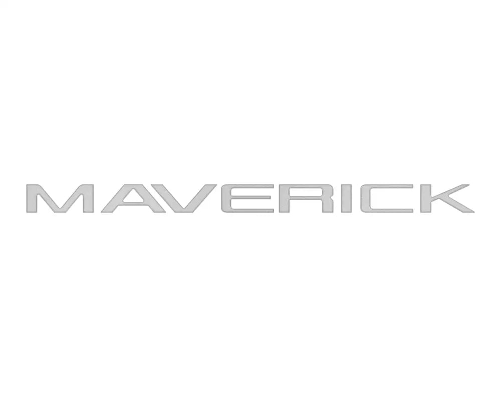Silver MAVERICK tailgate letter inserts for 2022-2024 Ford Maverick