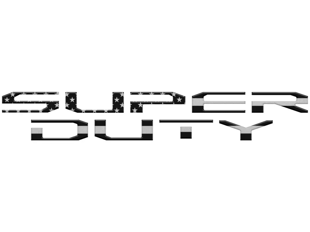 Super Duty tailgate letter inserts for Ford Super Duty 2023-2024 truck customization