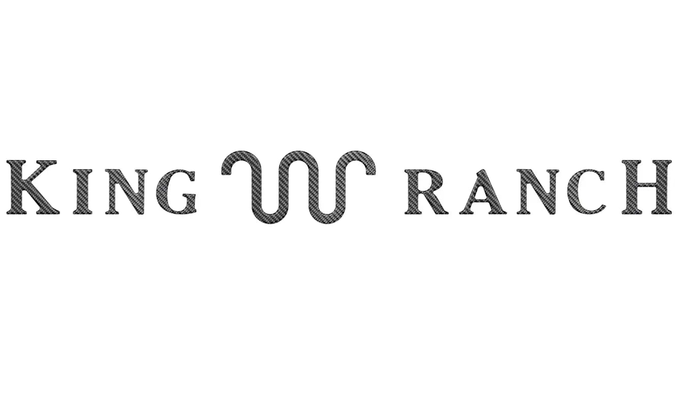 King Ranch logo on tailgate letter inserts for 2023-2024 Ford Super Duty
