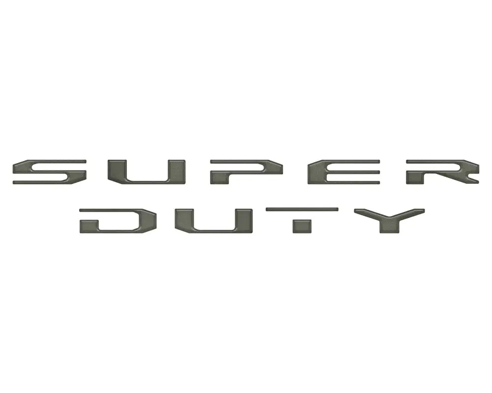 Super Duty Tailgate Letter Overlays on Ford Super Duty Platinum/Limited Pickup