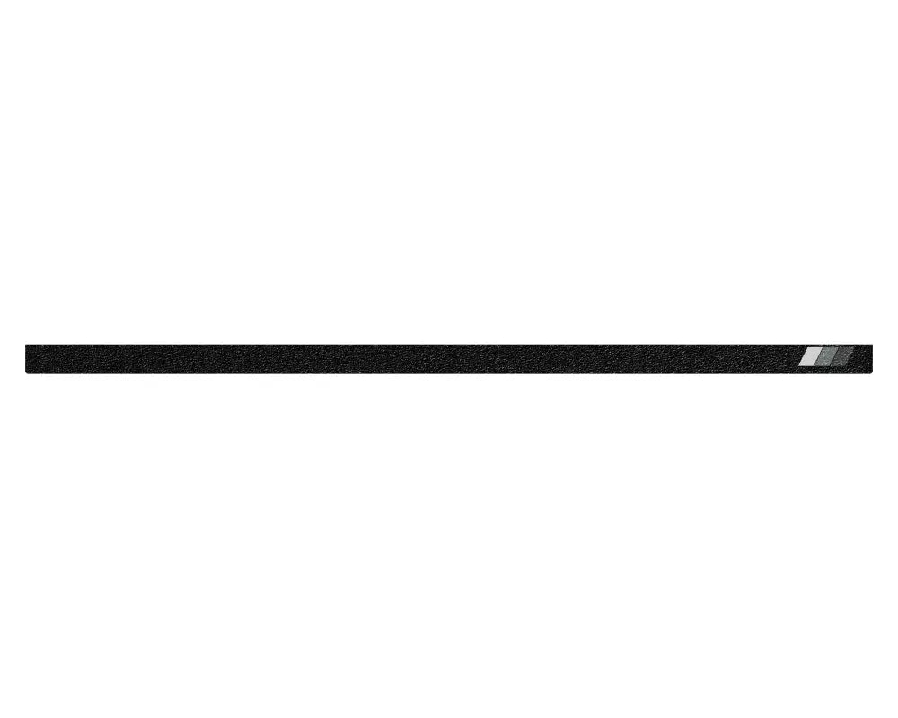 Black textured tailgate overlay with gray accents for 2016-2023 Toyota Tacoma, combining protection and modern design.