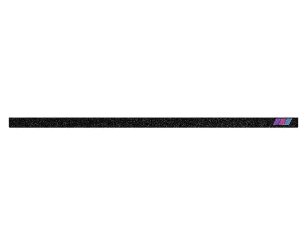 Black textured tailgate overlay with purple and blue accents for 2016-2023 Toyota Tacoma, enhancing style and protection.