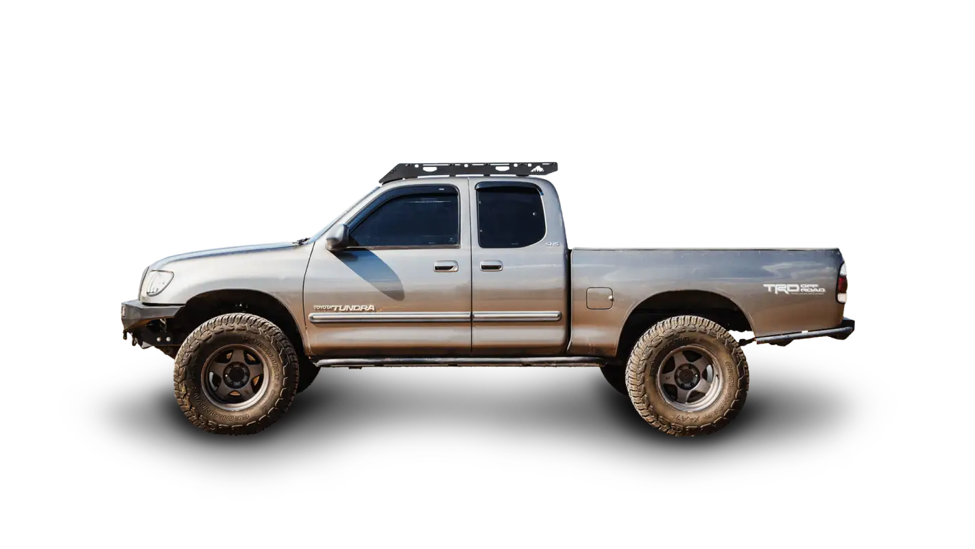 2000-2006 Toyota Tundra Access Cab with Ursa Minor aluminum roof rack, precision-fit design for secure cargo transport.