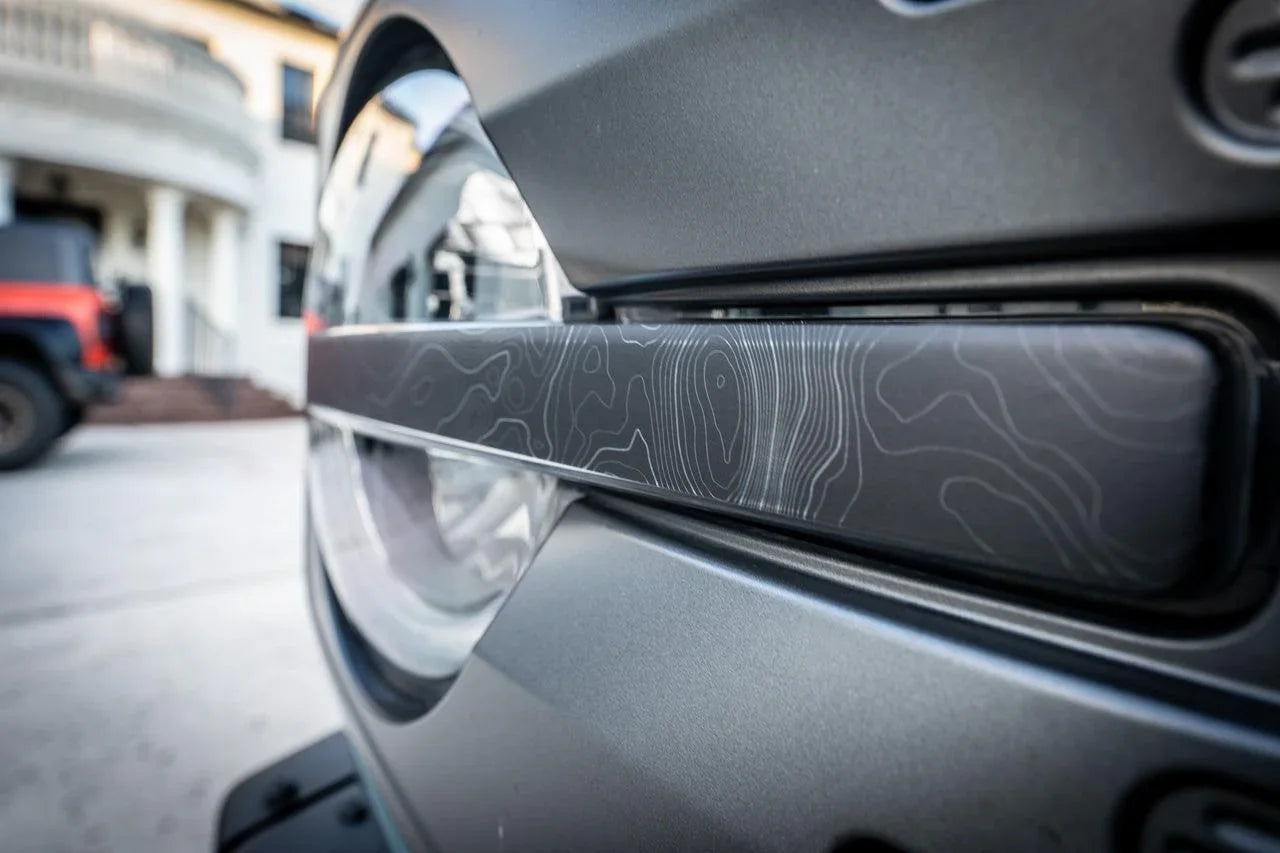 Topo Signature DRL Bar Overlays (Printed Series) For 2021+ Bronco (Signature Headlights)