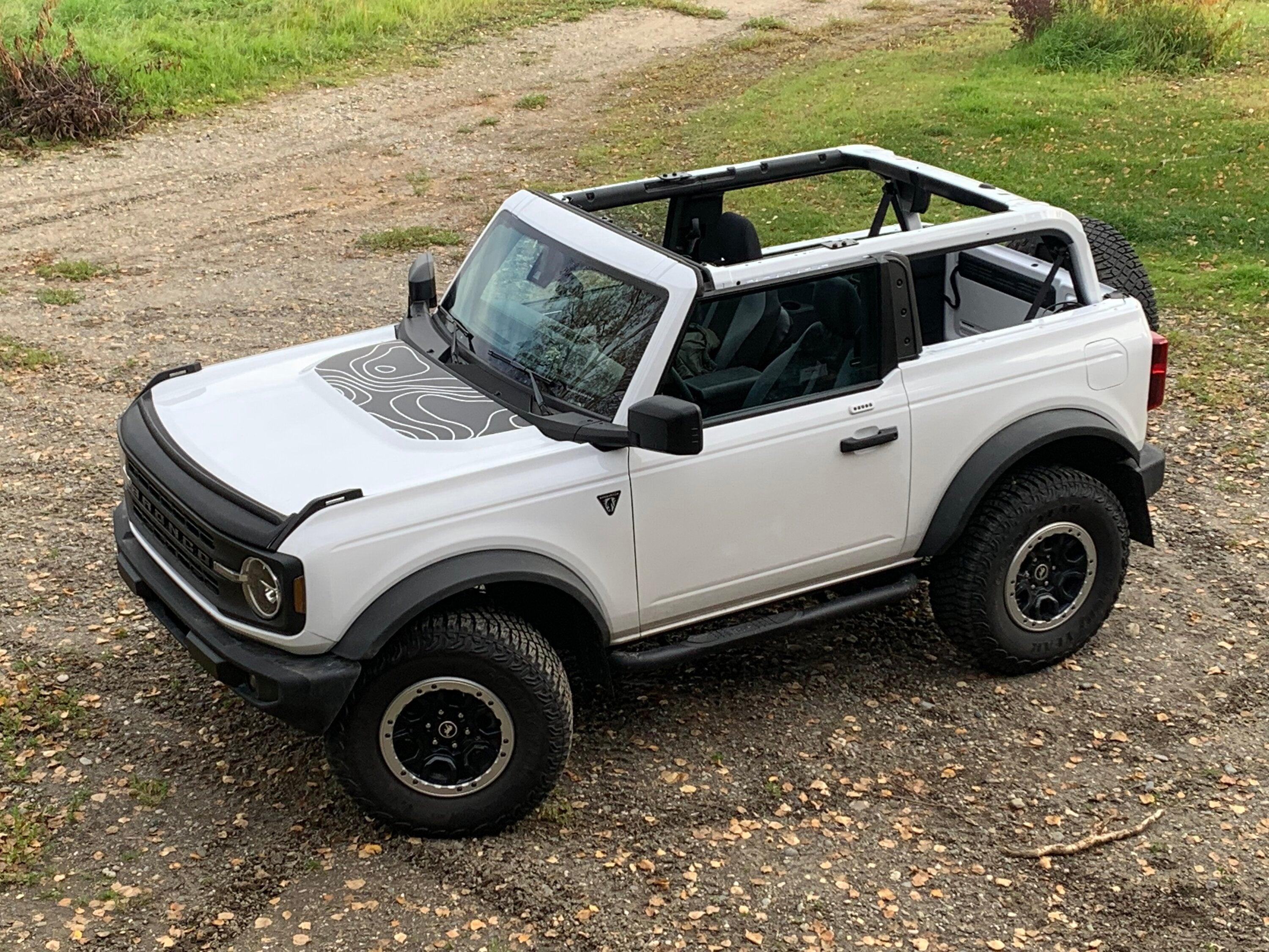 Topographic Map Hood Overlay For 2021+ Bronco