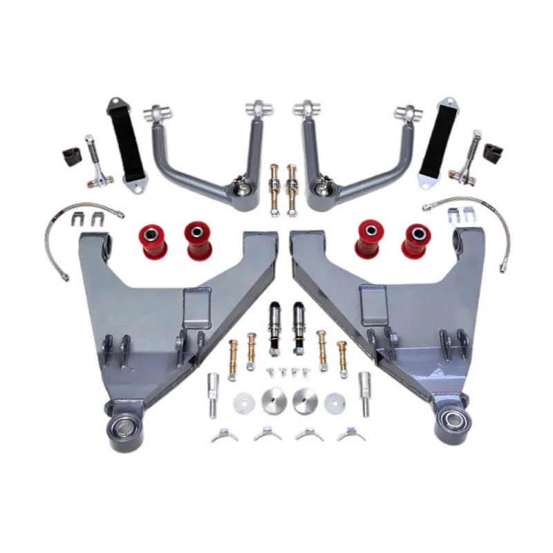 Total Chaos +2 Expedition Long Travel Kit for Tacoma (16-23) featuring 11.5-inch wheel travel, 2-inch track width increase, and durable components.