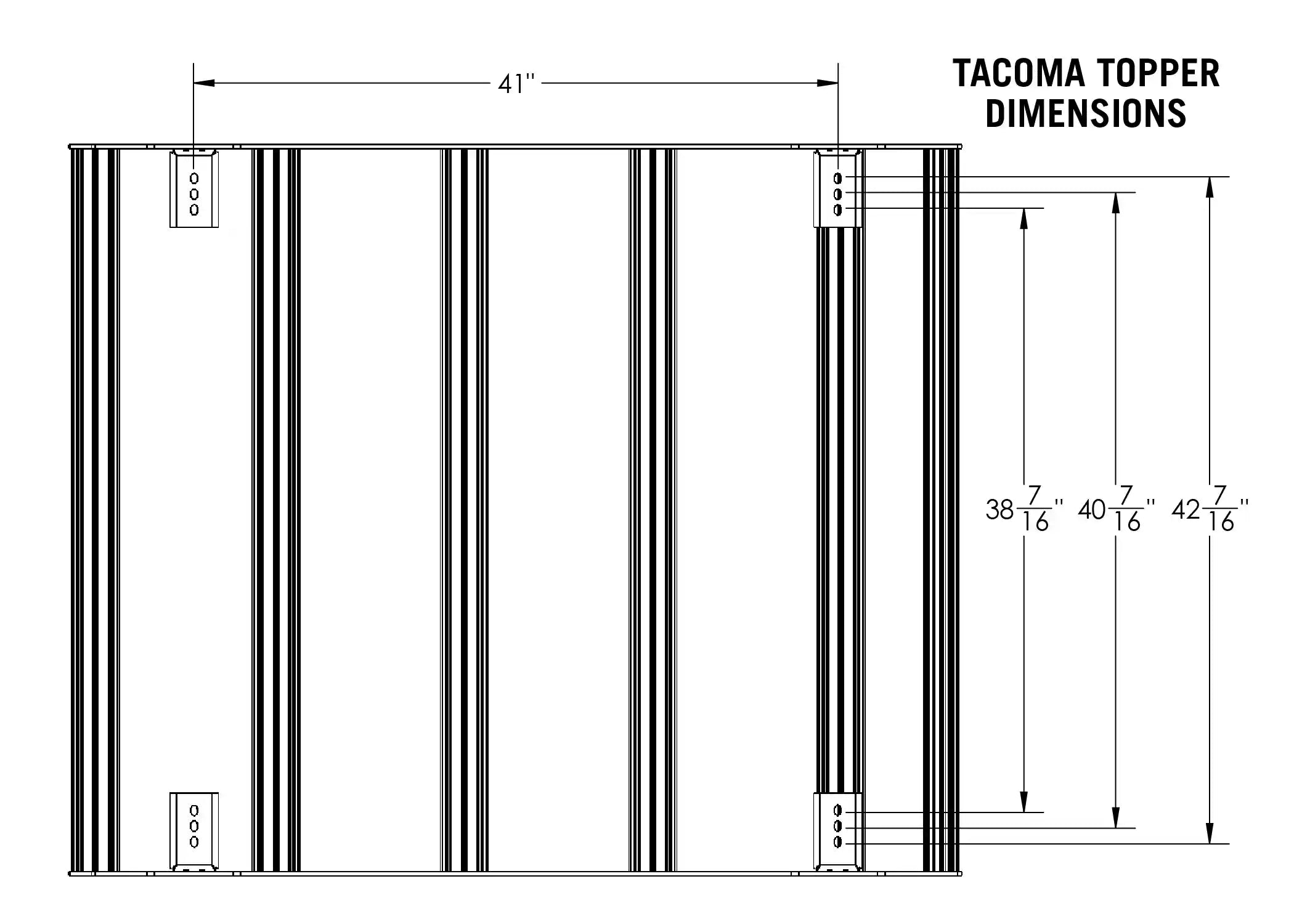 Bed Rack - DRIFTR Topper (Add-on) For Toyota Tacoma
