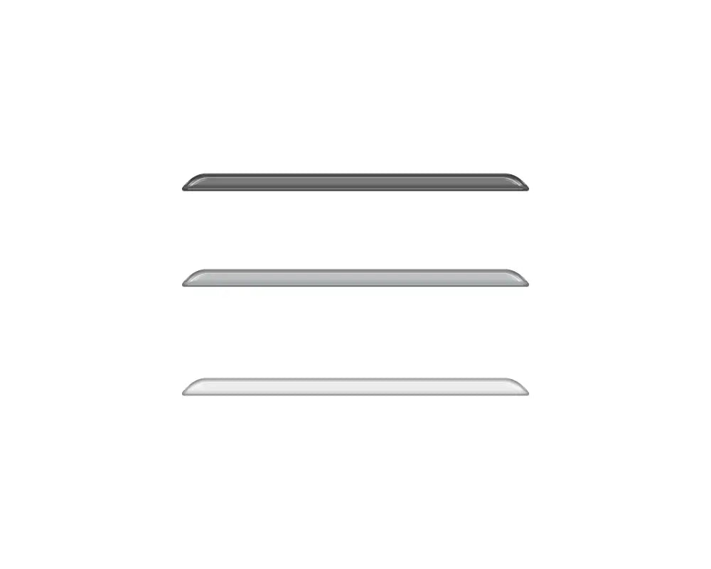 Set of TRD grille line inserts in grayscale tones for 2022-2024 Toyota Tundra and 2023-2024 Toyota Sequoia.