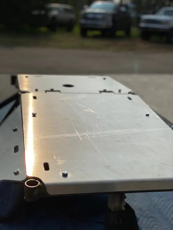 3rd Gen Tacoma Underbelly Skid PlateOur 3rd gen Tacoma underbelly skid plate was designed to offer the protection your Tacoma needs in the dirt and on the road. What does this mean? Just like our bumpe3rd Gen Tacoma Underbelly Skid Plate