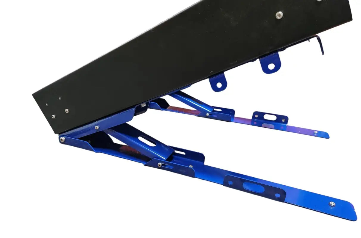 Close-up of the Universal Tilt Slide Adapter in a partially extended position, highlighting its durable steel construction and design.