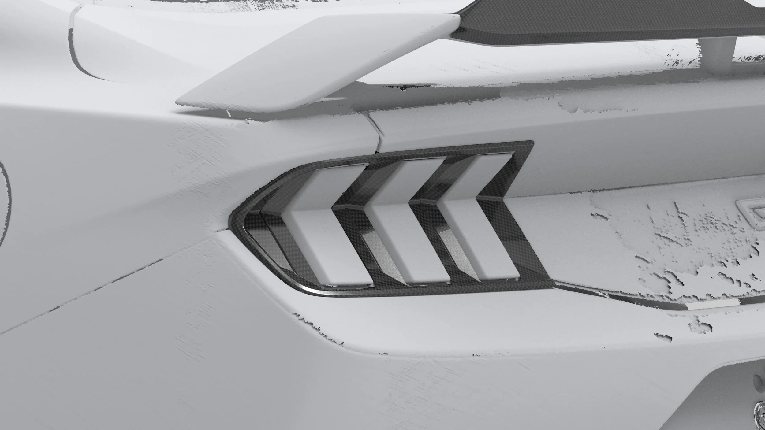 NYTOP Dry Carbon Taillight Cover For 2024-Current Ford Mustang