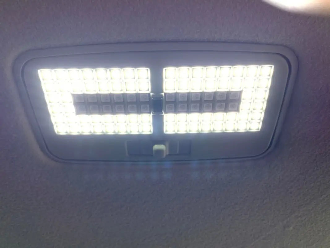 V2 Dome Light in 5th Gen 4Runner illuminated in bright white LED mode, providing superior interior lighting.