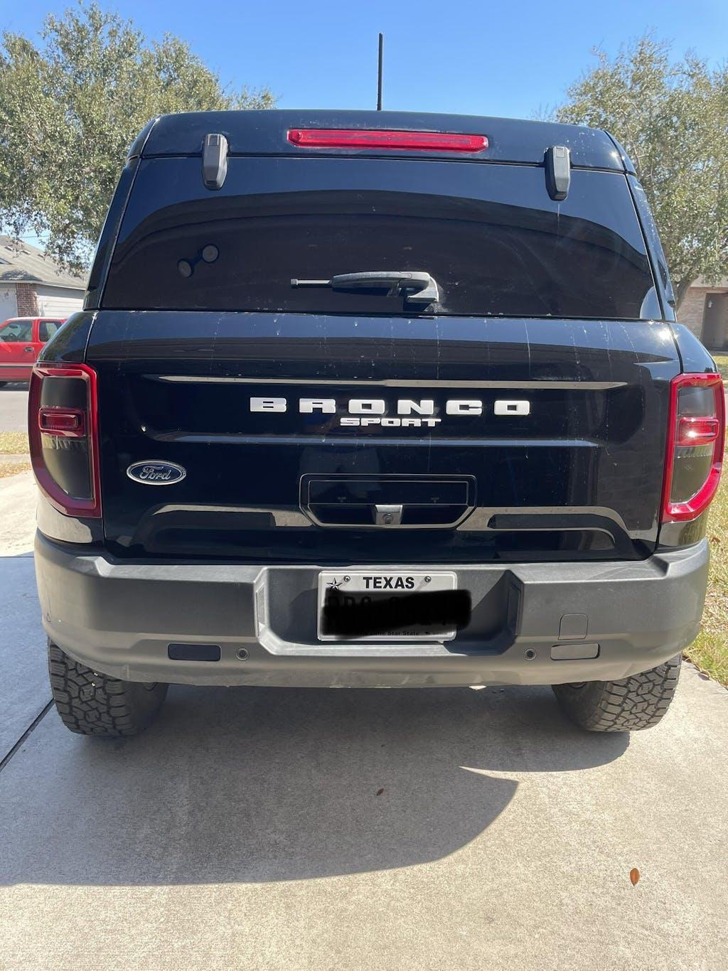 Version 1 Tail Light Overlays For 2021+ Bronco Sport